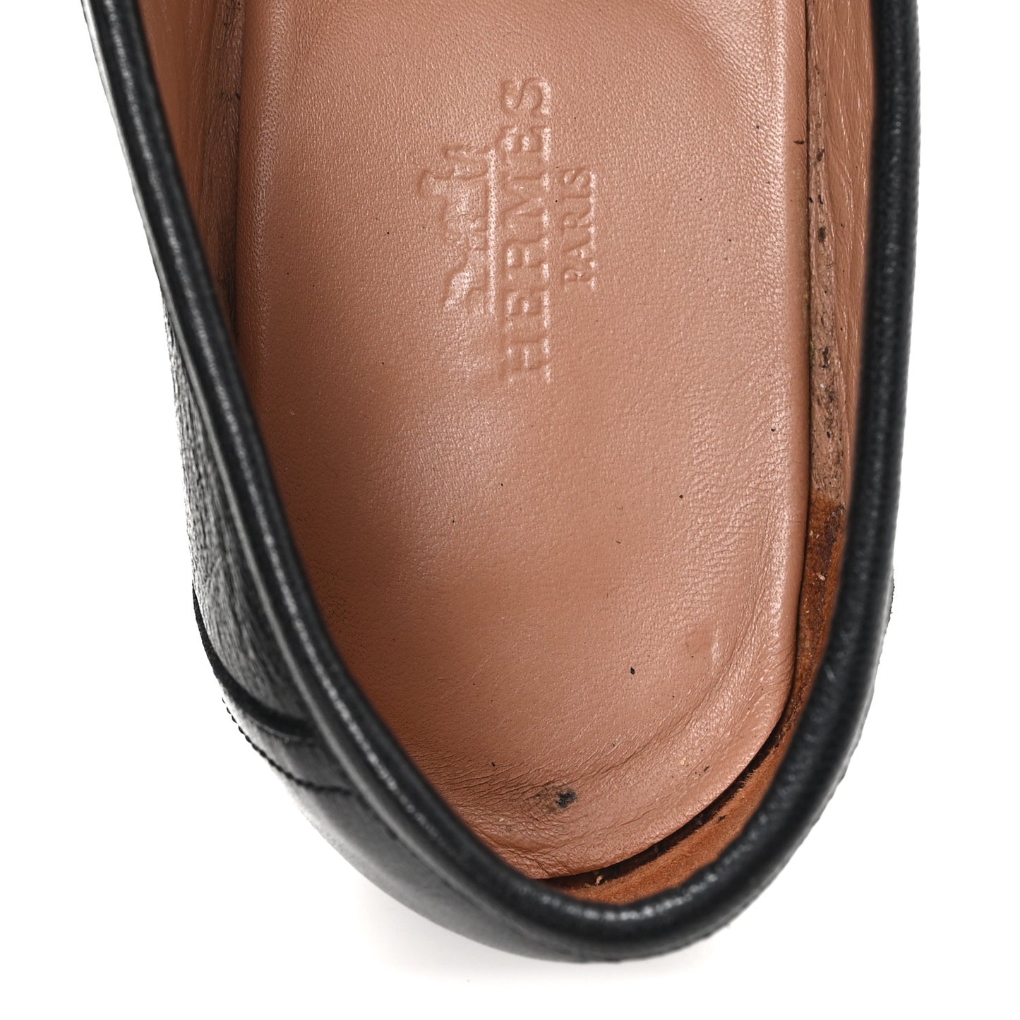 Goatskin Womens Paris Loafers 40 Black