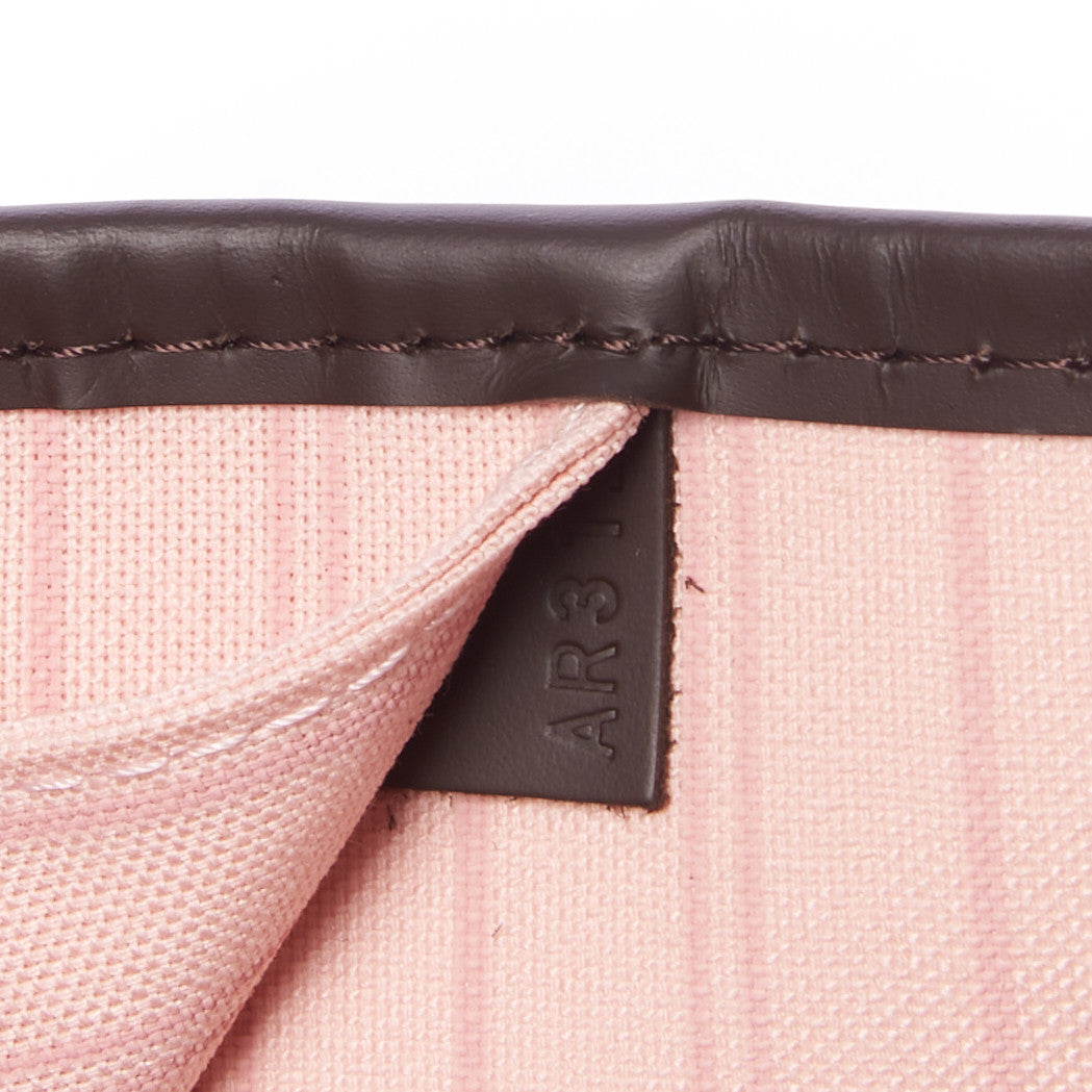 Louis Vuitton Damier Ebene Neo Neverfull MM Rose Ballerine 8 of 8
