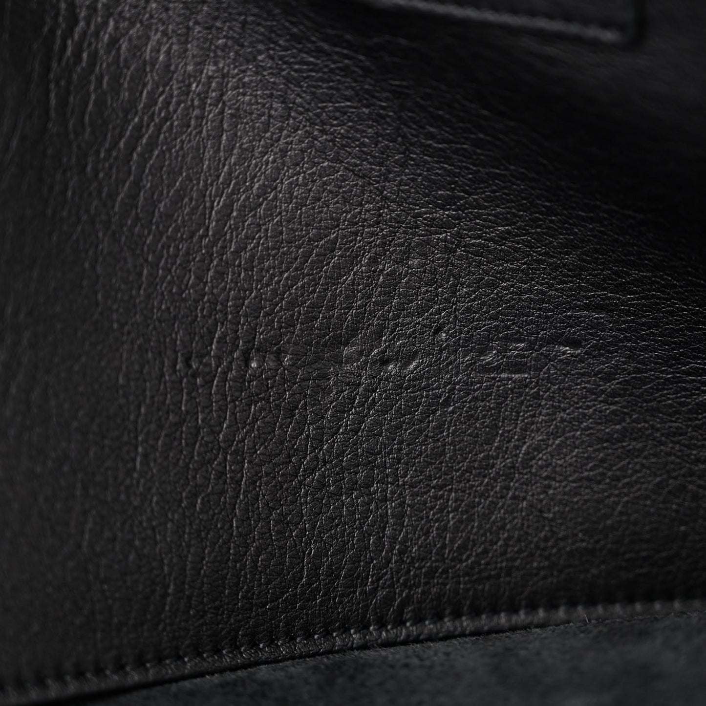 Smooth Calfskin Crocodile Embossed Baby Monogram Downtown Cabas Black