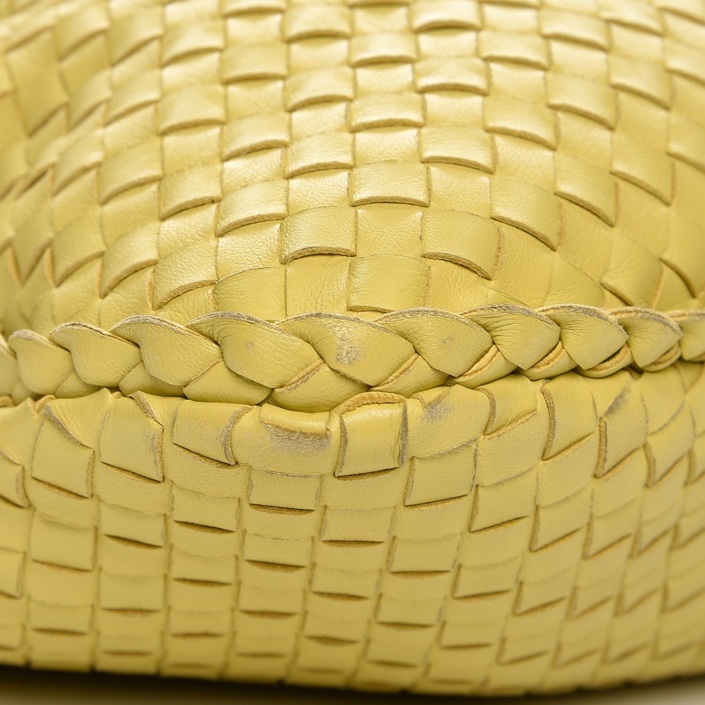 Nappa Intrecciato Maxi Veneta Hobo Yellow