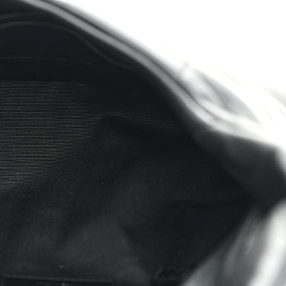 Saint Laurent Lambskin Quilted Toy Loulou Puffer Monogram Chain Satchel Black 5 of 11