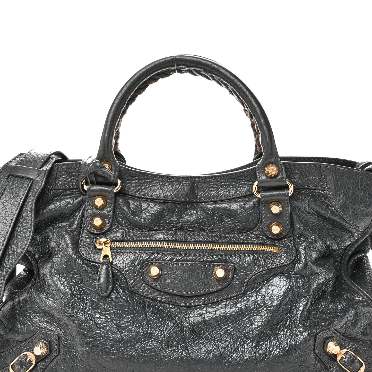 Agneau Giant 12 Gold Hardware City Gris Fossile