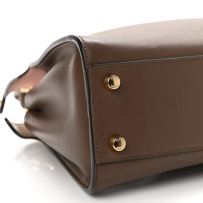 Fendi Vitello Tahiti Burro Bi-Color Medium Peekaboo Iconic Essentially Satchel Maya Camelia Confetto 10 of 11