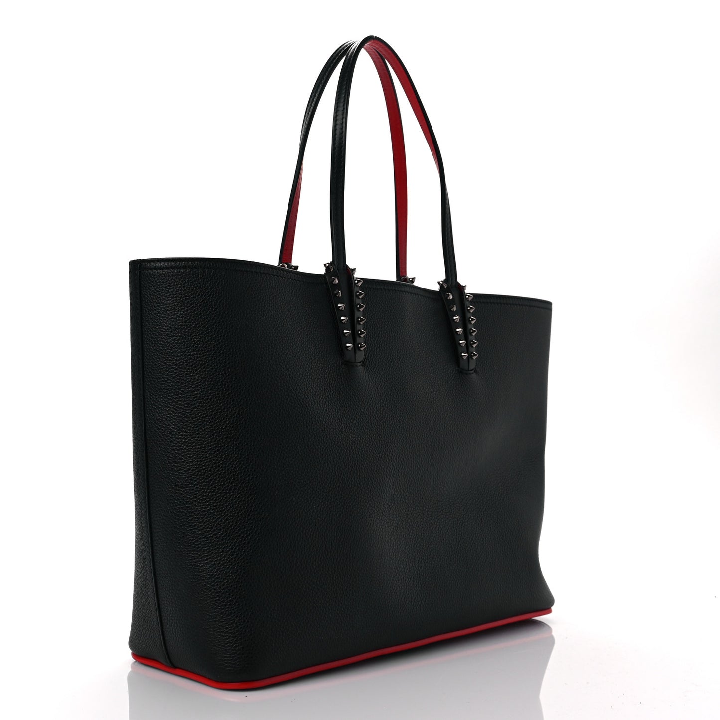 Calfskin Spikes East West Cabata Tote Black