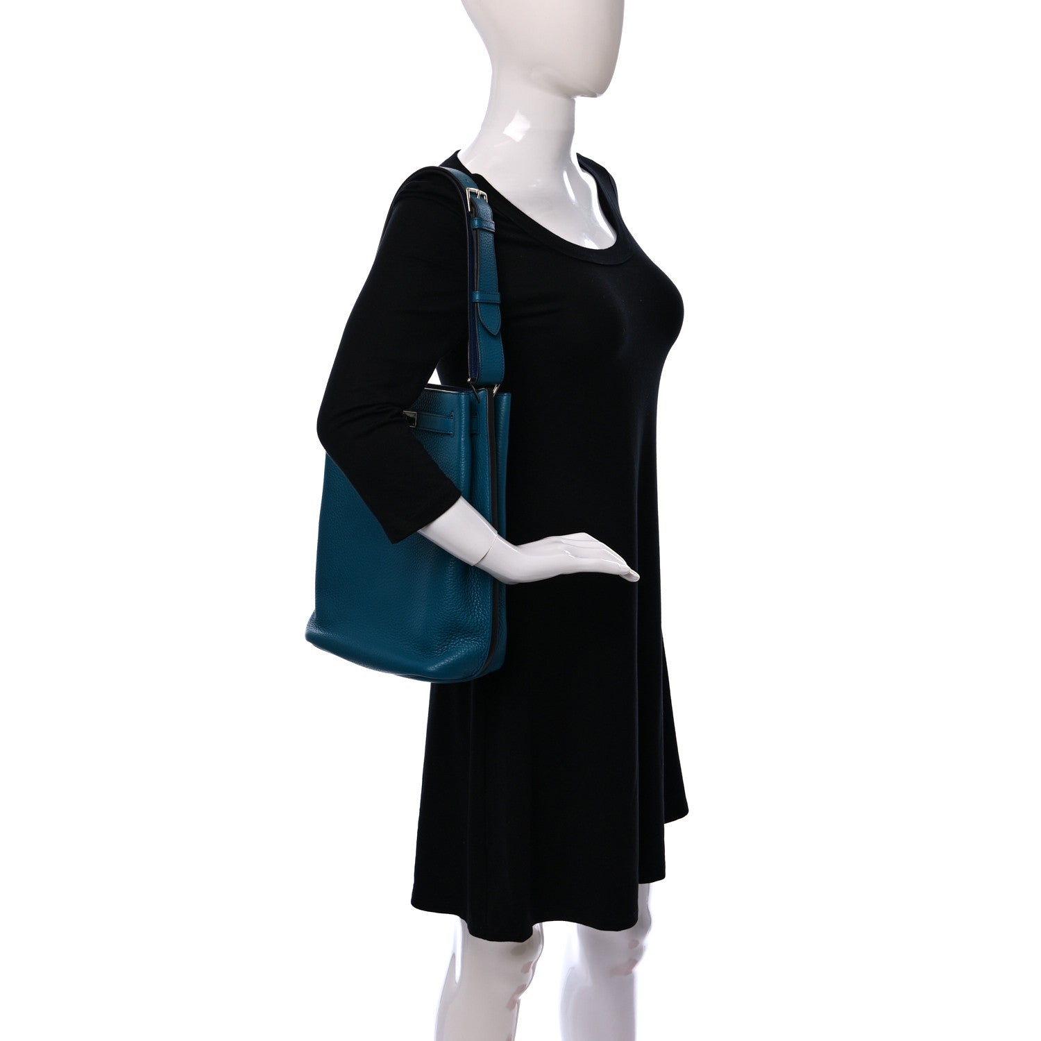 Hermes Taurillon Clemence Eclat So Kelly 22 Bleu Izmir Saphir 3 of 9