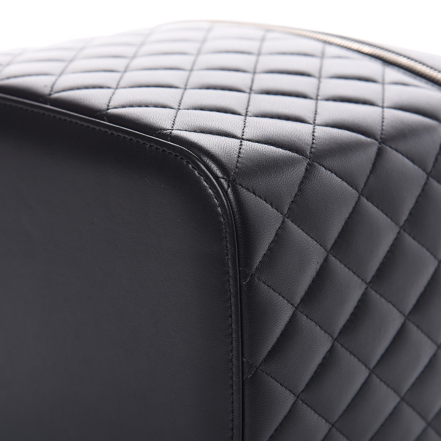 Chanel Lambskin Quilted Small Vanity Pouch Black 9 of 10