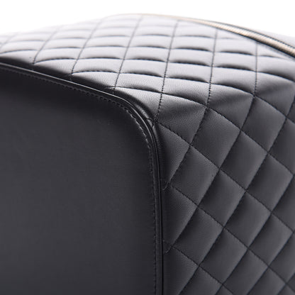 Chanel Lambskin Quilted Small Vanity Pouch Black 9 of 10