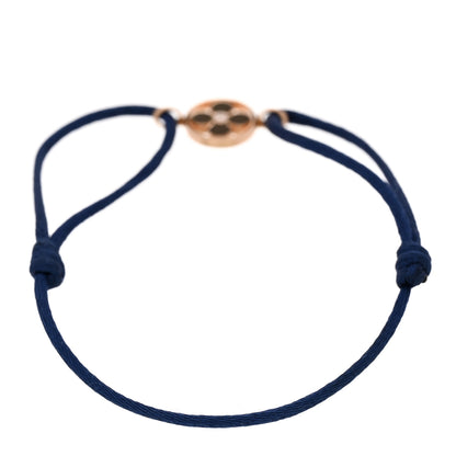 Louis Vuitton 18K Pink Gold Diamond Idylle Blossom Sun Cord Bracelet Blue 2 of 4