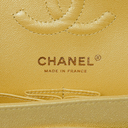 Chanel Iridescent Caviar Quilted Small Double Flap Yellow 6 of 10