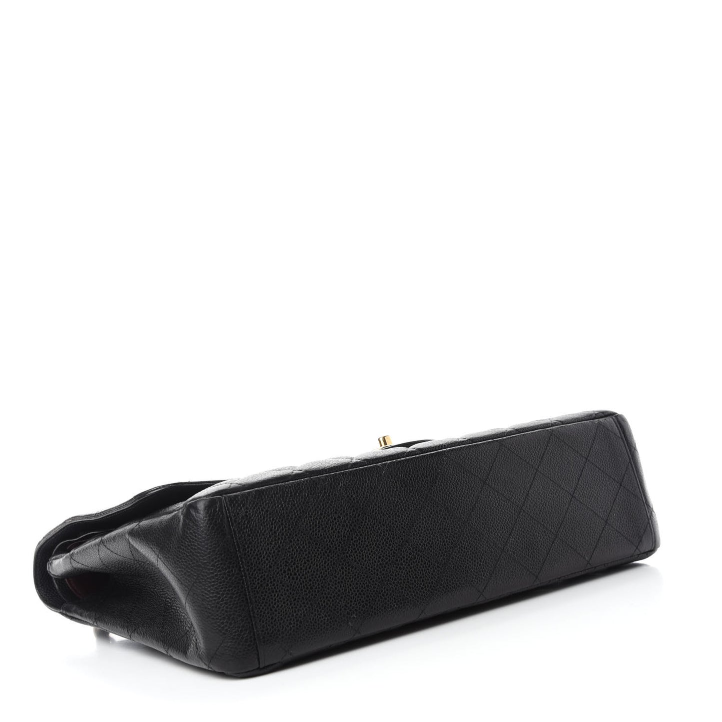 Caviar Quilted Maxi Double Flap Black