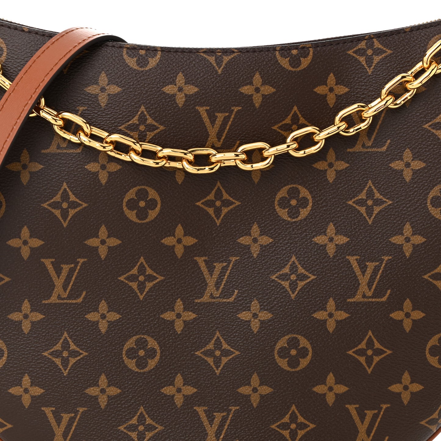 Reverse Monogram Loop Hobo