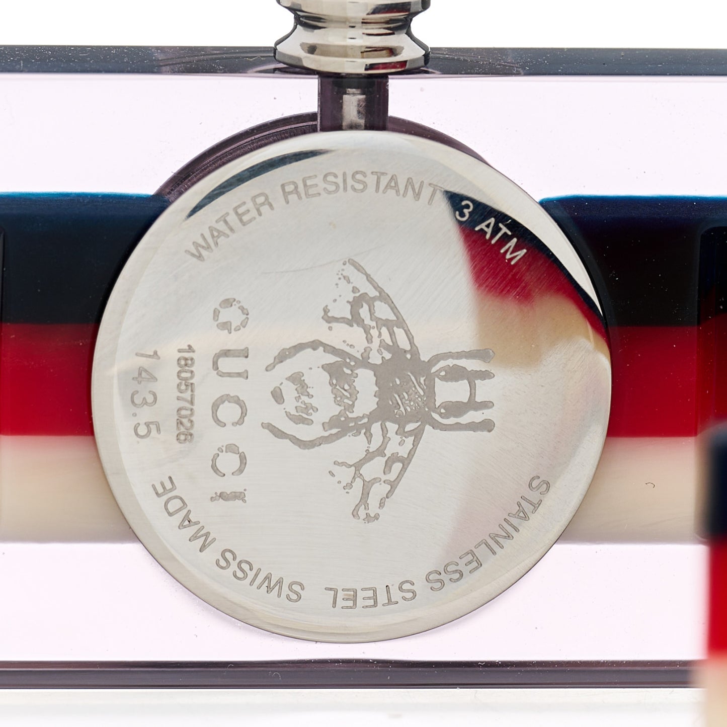 Stainless Steel Plexiglass Mother of Pearl 24mm Quartz Watch