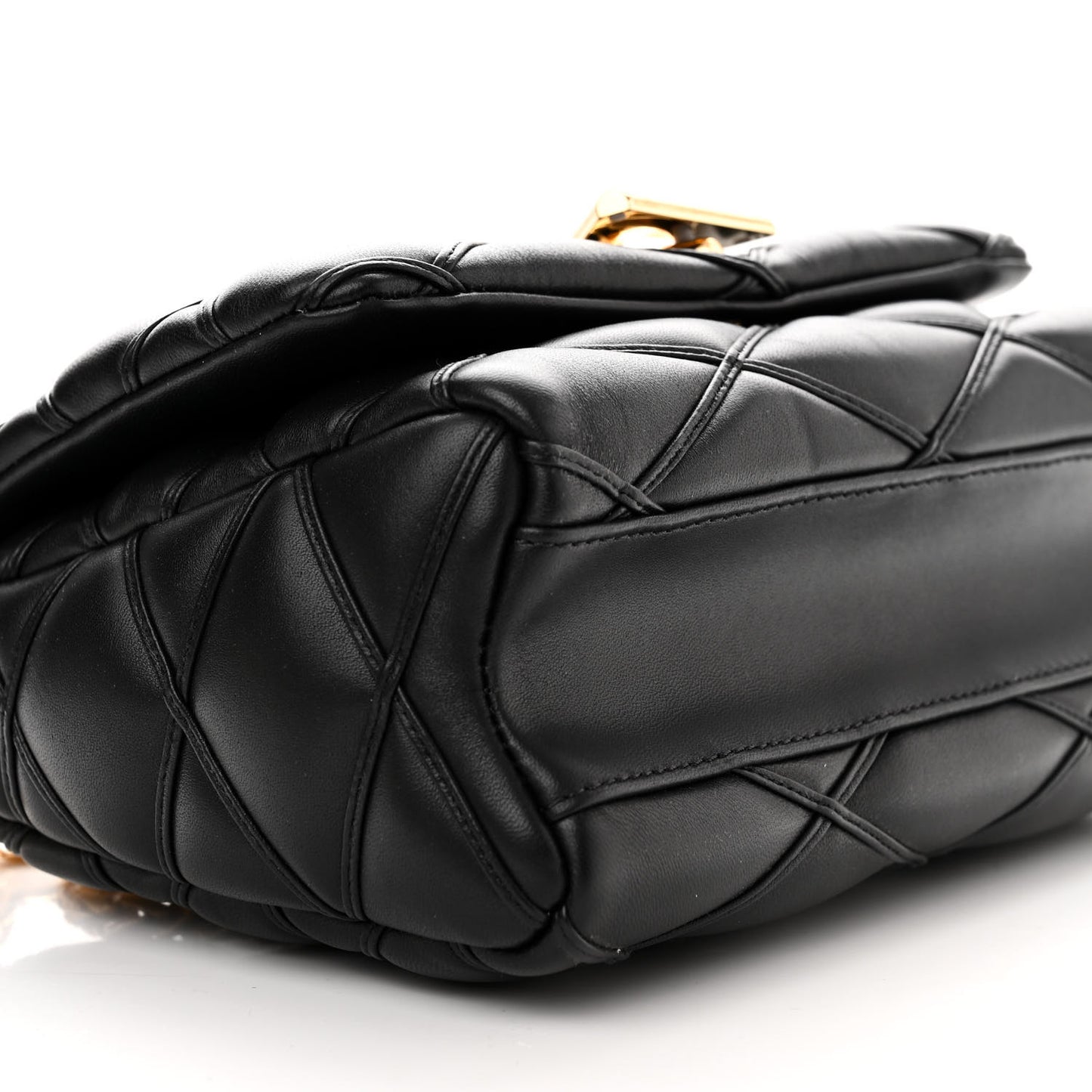 Lambskin Malletage Top Handle GO-14 MM Black