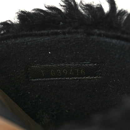 Chanel Shearling Lambskin Clogs 39 Black 8 of 8