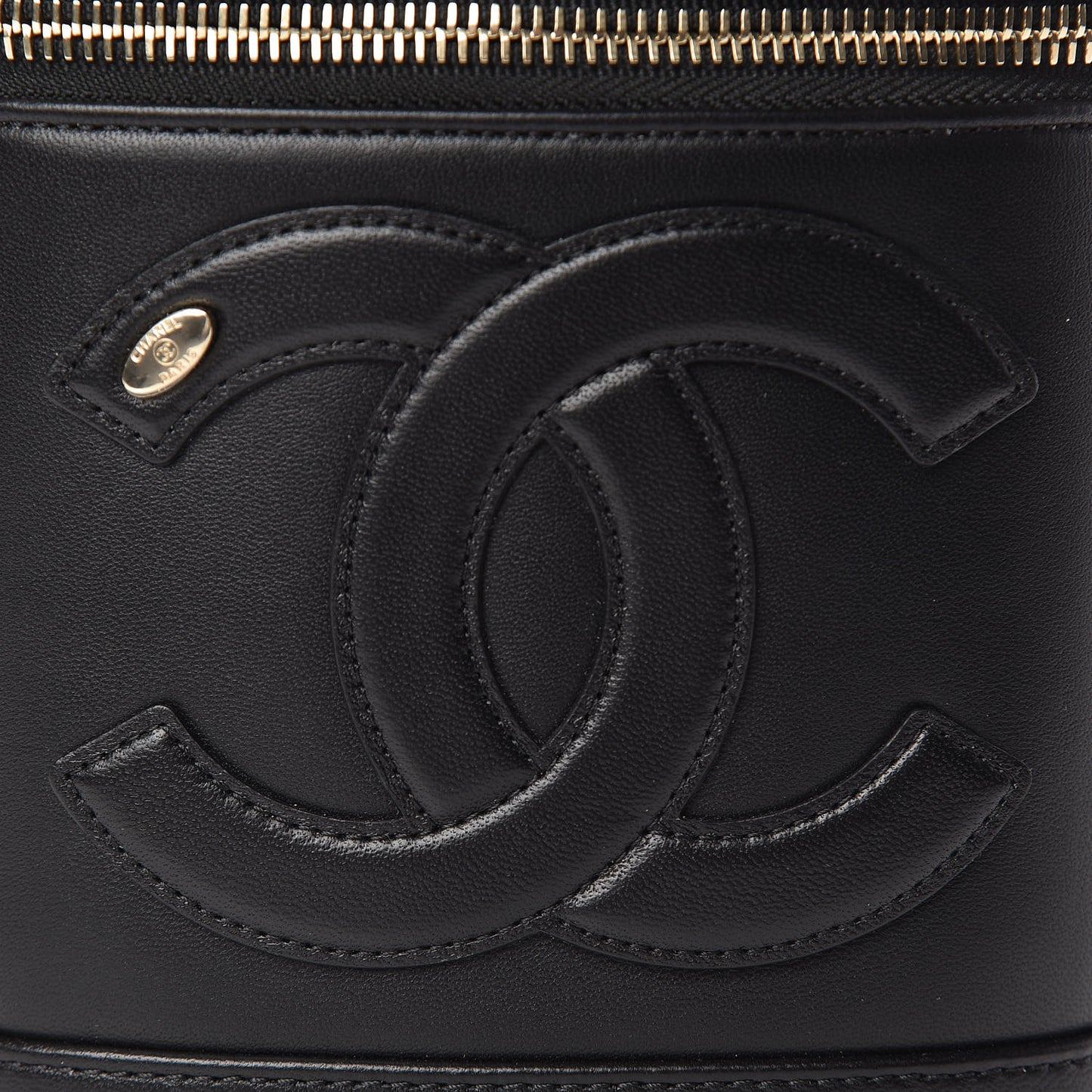 Lambskin Timeless Vanity Cosmetic Case Black