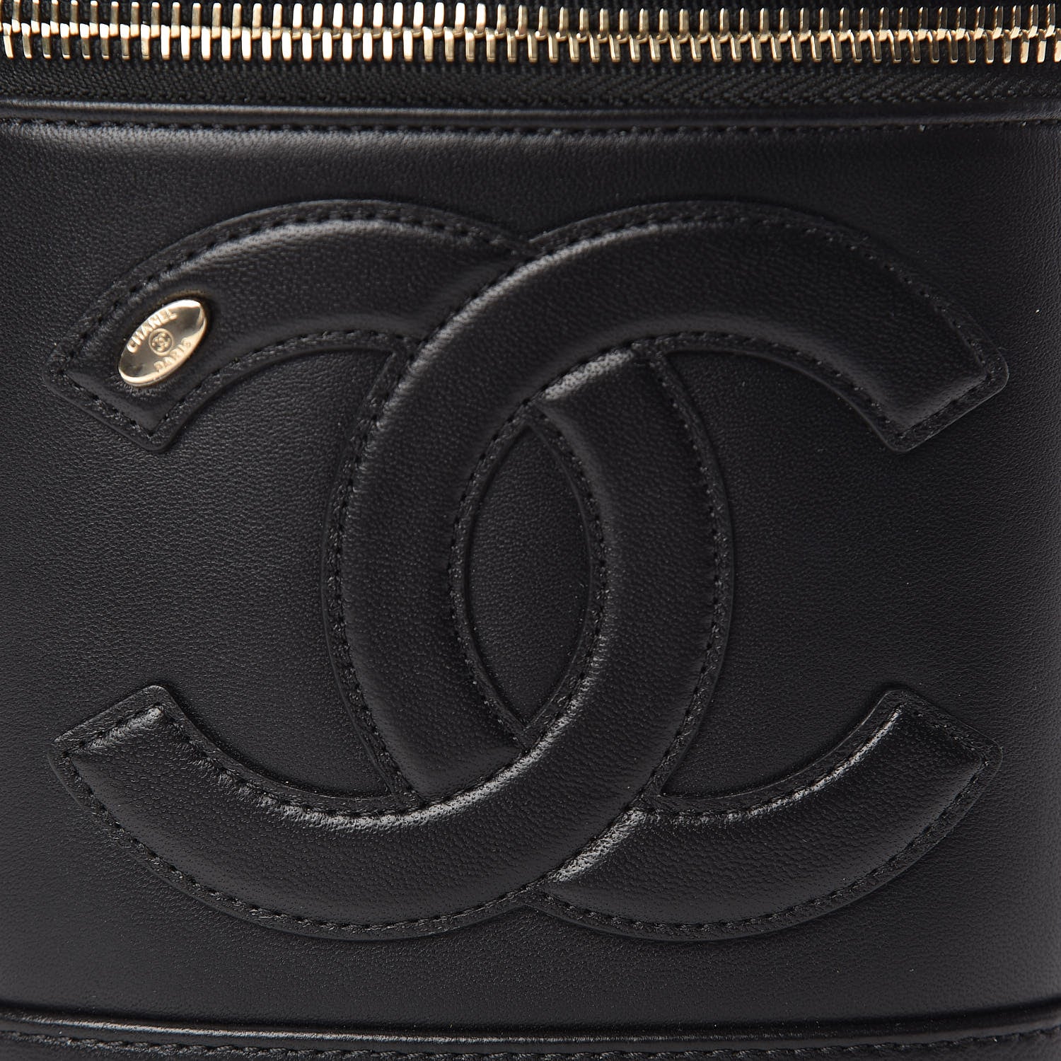 Chanel Lambskin Timeless Vanity Cosmetic Case Black 8 of 10