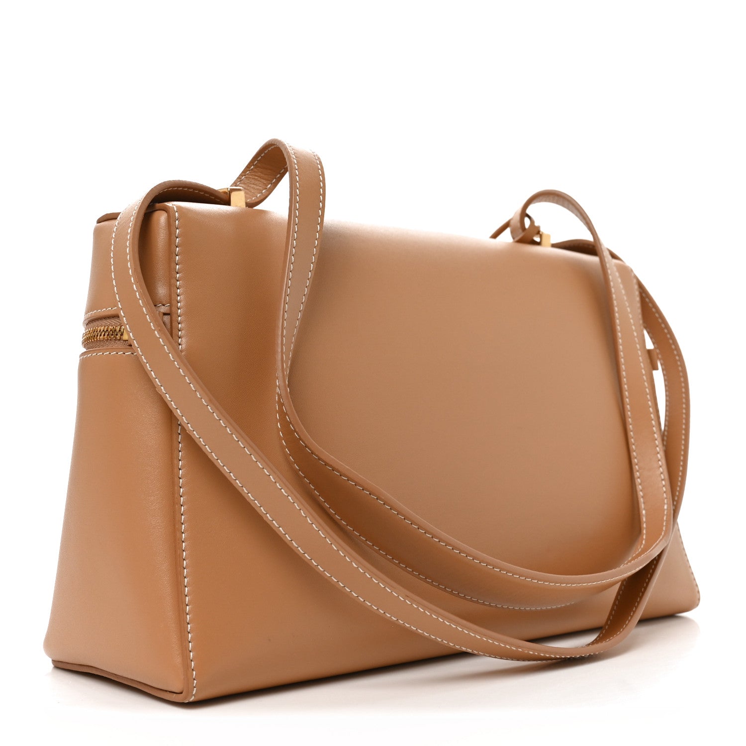 Loro Piana Saddle Calfskin Extra Bag L27 Cream Bignet 3 of 9