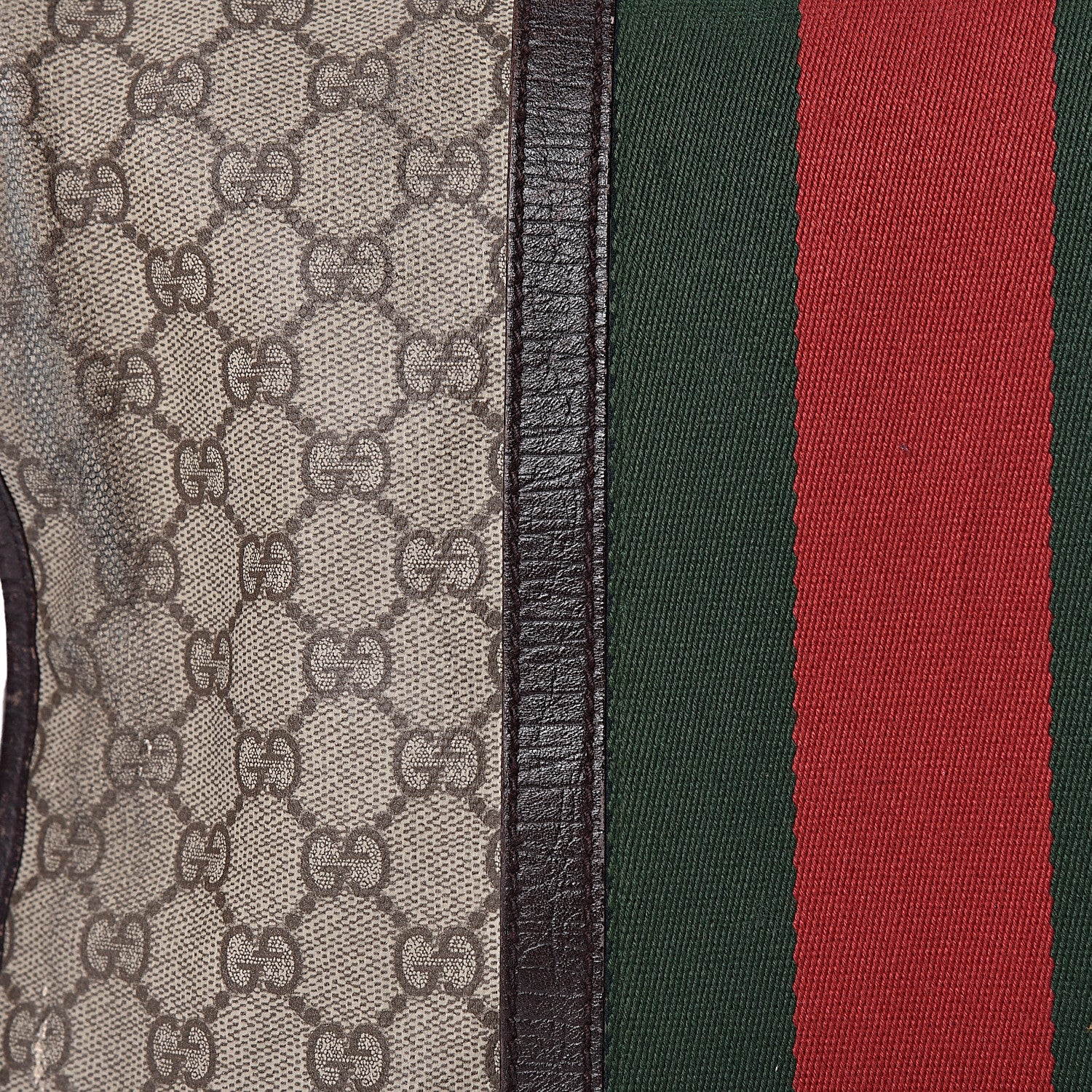 Gucci GG Plus Monogram Web Large Flap Messenger Bag Beige Dark Brown 15 of 34