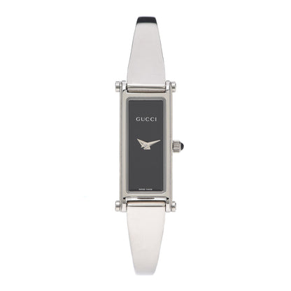 Gucci Stainless Steel 12mm 1500L Horsebit Quartz Watch Black 1 of 6