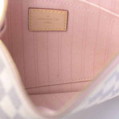 Louis Vuitton Damier Azur Neverfull MM GM Pochette Rose Ballerine 8 of 8