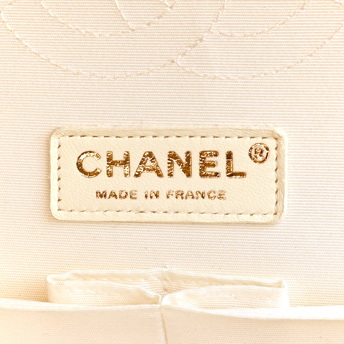 Chanel Denim Floral Printed Medium Double Flap Beige 6 of 10