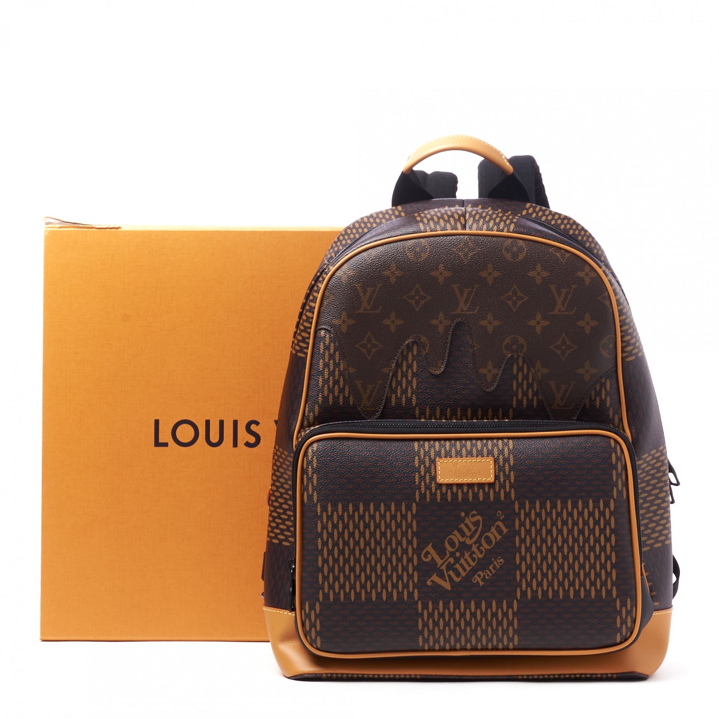 X NIGO Giant Damier Ebene Monogram Campus Backpack