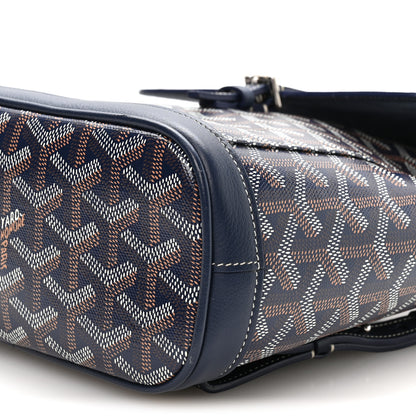 Goyard Goyardine Calfskin Mini Alpin Backpack Navy 9 of 11