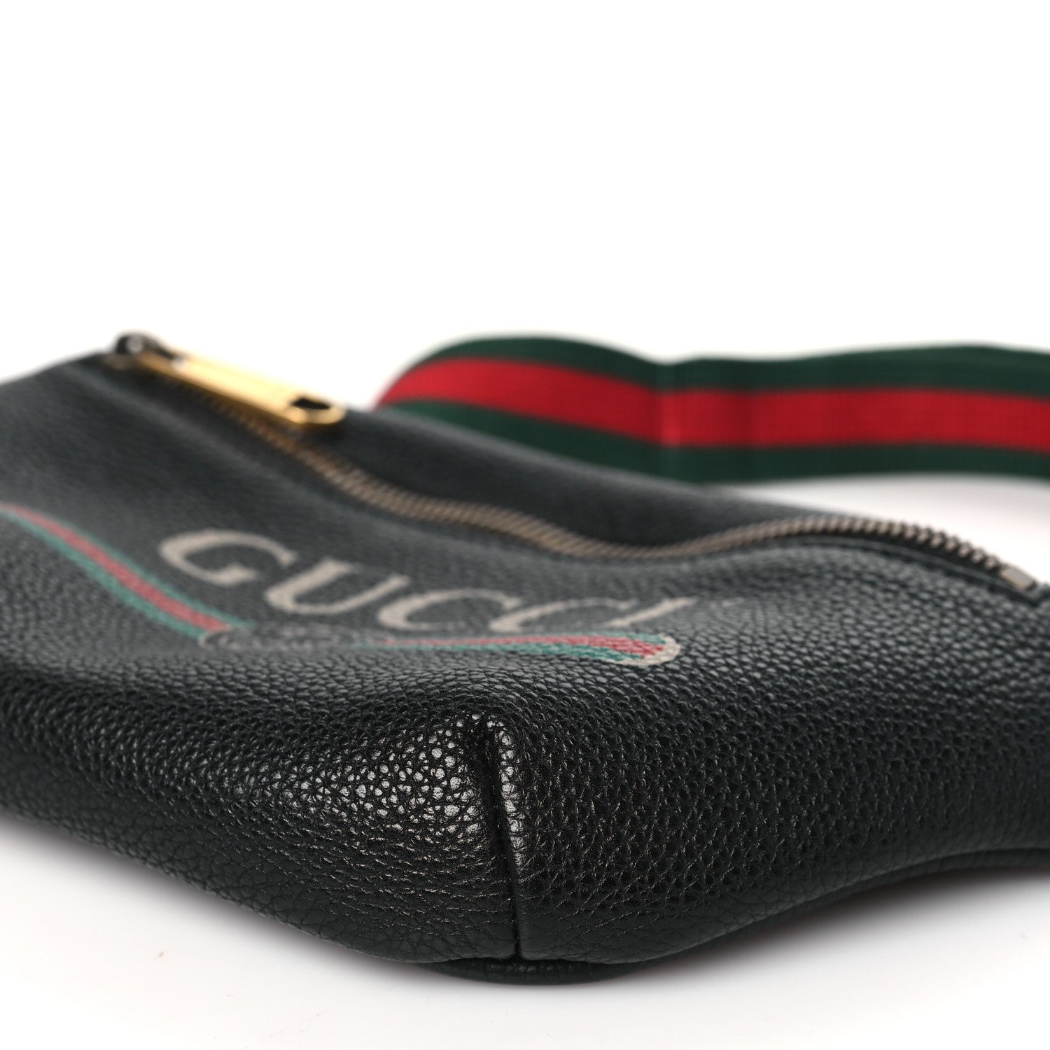 Gucci Grained Calfskin Small Logo Belt Bag Black 10 of 10