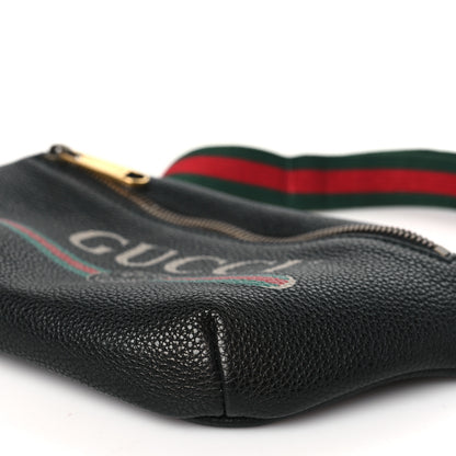 Gucci Grained Calfskin Small Logo Belt Bag Black 10 of 10