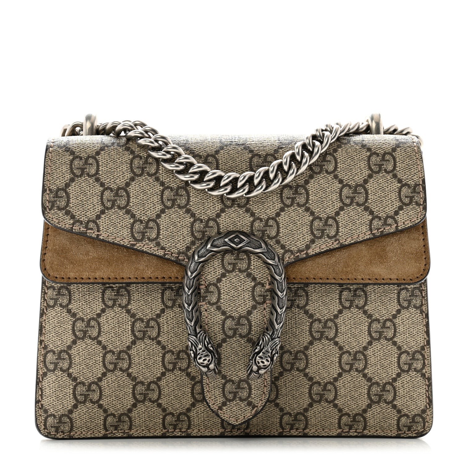 Gucci GG Supreme Monogram Mini Dionysus Shoulder Bag Taupe 1 of 14