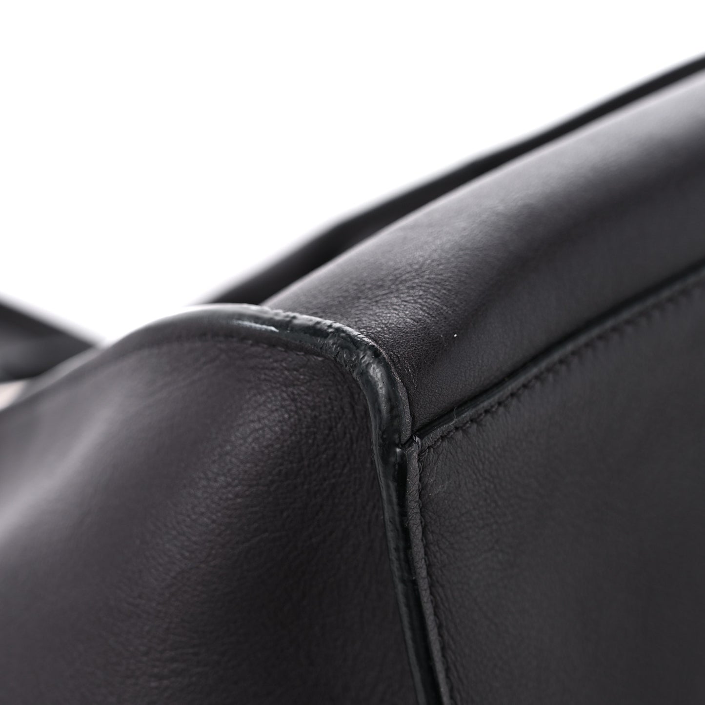Smooth Calfskin Small Big Bag Dark Brown