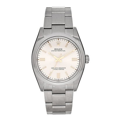 Rolex Stainless Steel 36mm Oyster Perpetual Watch Silver 126000 1 of 5