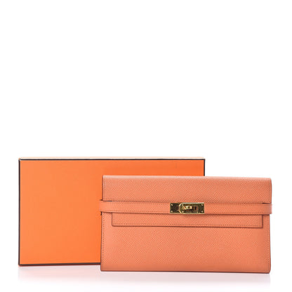 Hermes Epsom Kelly Longue Wallet Mangue 6 of 6