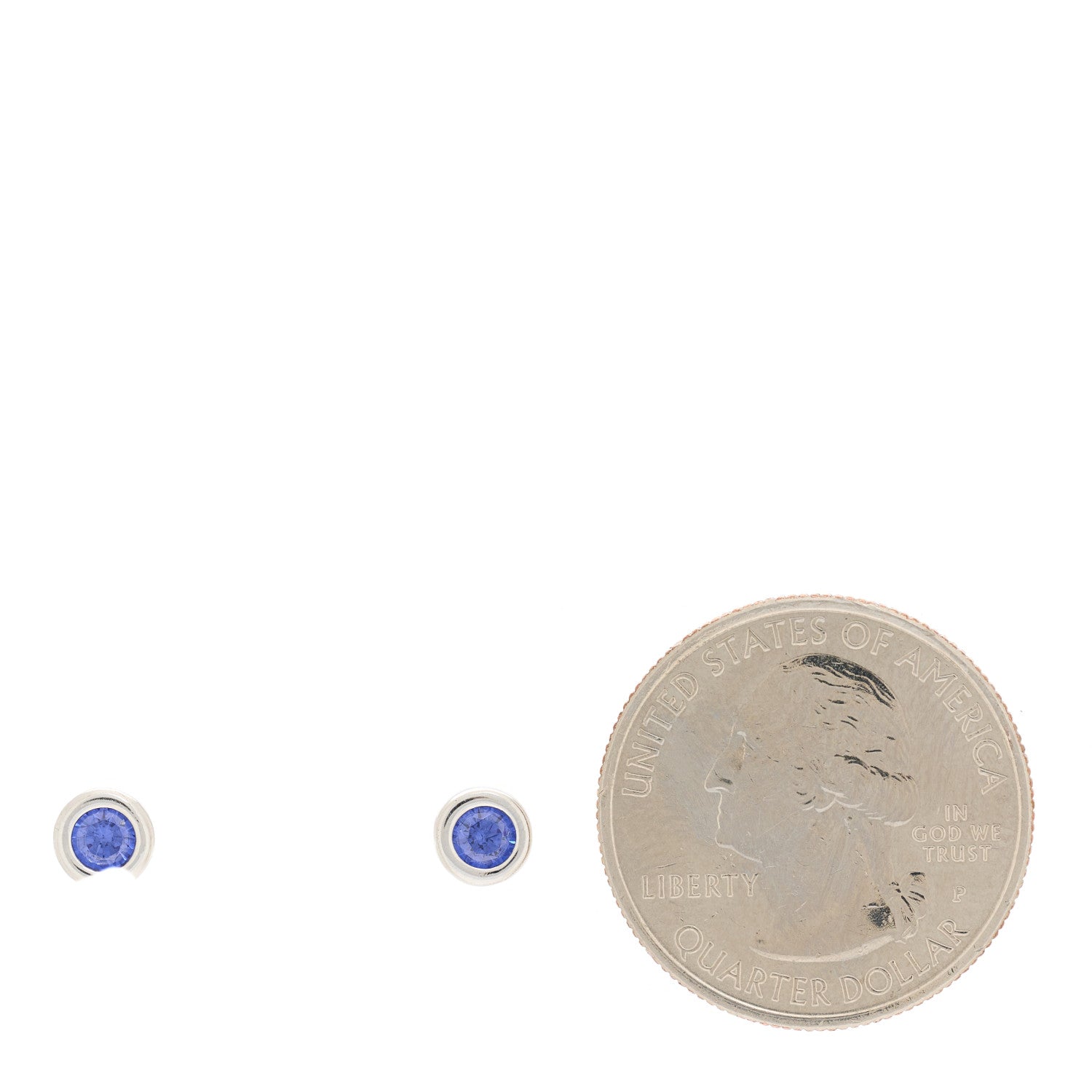 Tiffany Sterling Silver Tanzanite Color By The Yard Earrings 2 of 5
