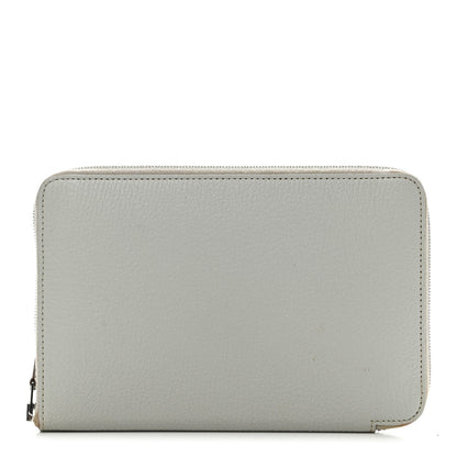 Hermes Chevre Mysore Azap GM Combined Wallet Gris Pale 1 of 9