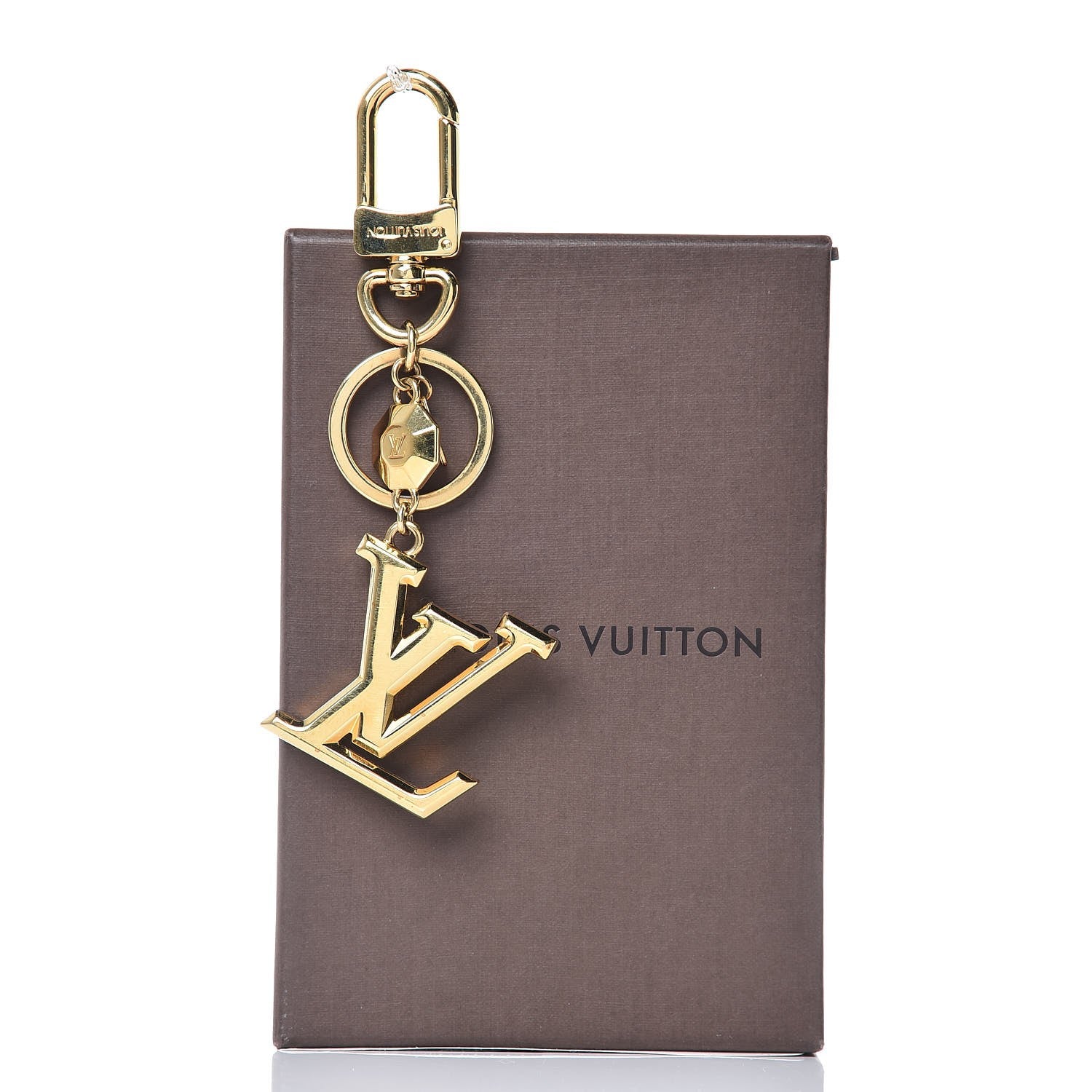 Louis Vuitton LV Facettes Bag Charm Key Holder Gold 4 of 4
