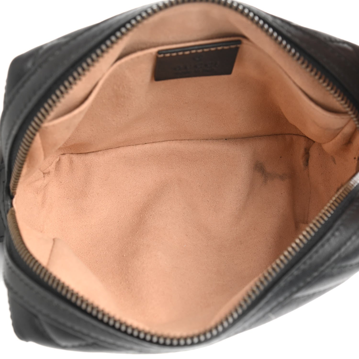 Gucci Calfskin Matelasse GG Marmont Cosmetic Case Black 5 of 9