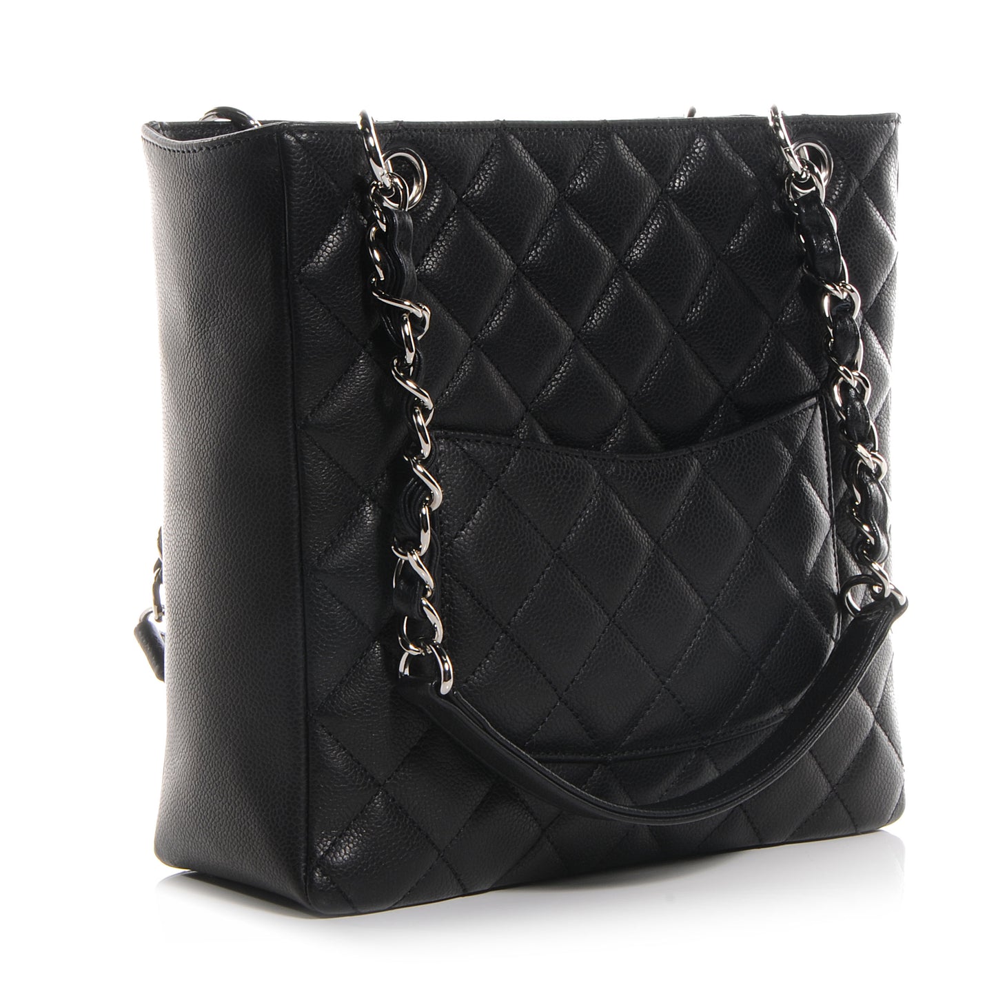 Caviar Petit Shopping Tote PST Black