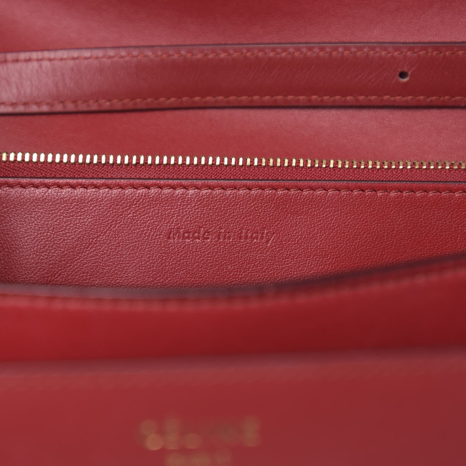 Celine Box Calfskin Medium Classic Box Flap Bag Red 6 of 15