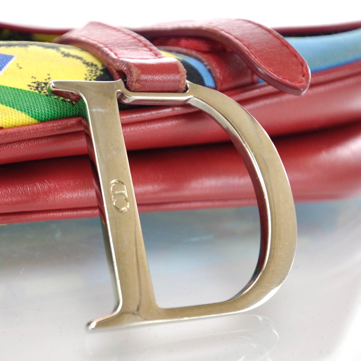 Christian Dior Canvas Bob Marley Saddle Bag Multicolor 7 of 10