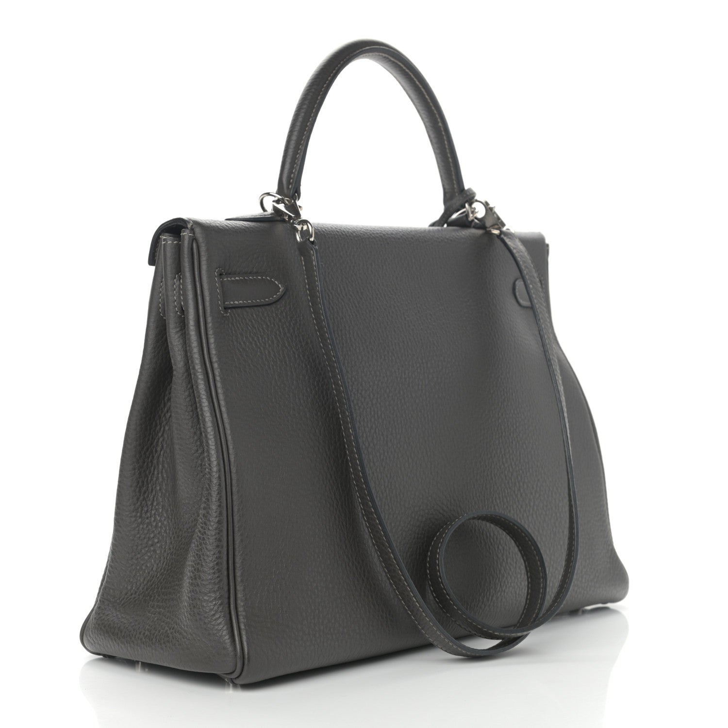 Hermes Taurillon Clemence Kelly Retourne 35 Graphite 3 of 12