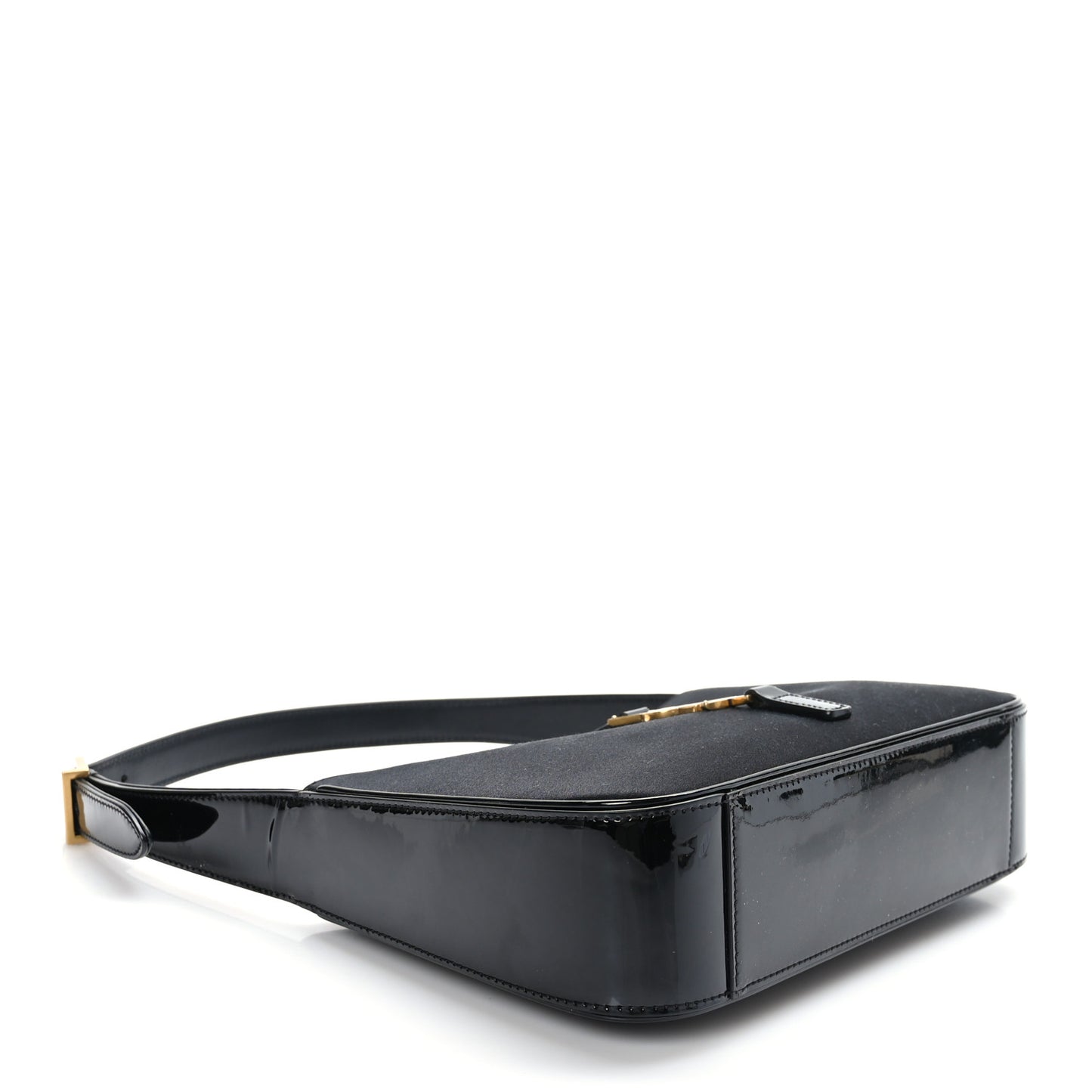 Silk Satin Calfskin Le 5 A 7 Hobo Black
