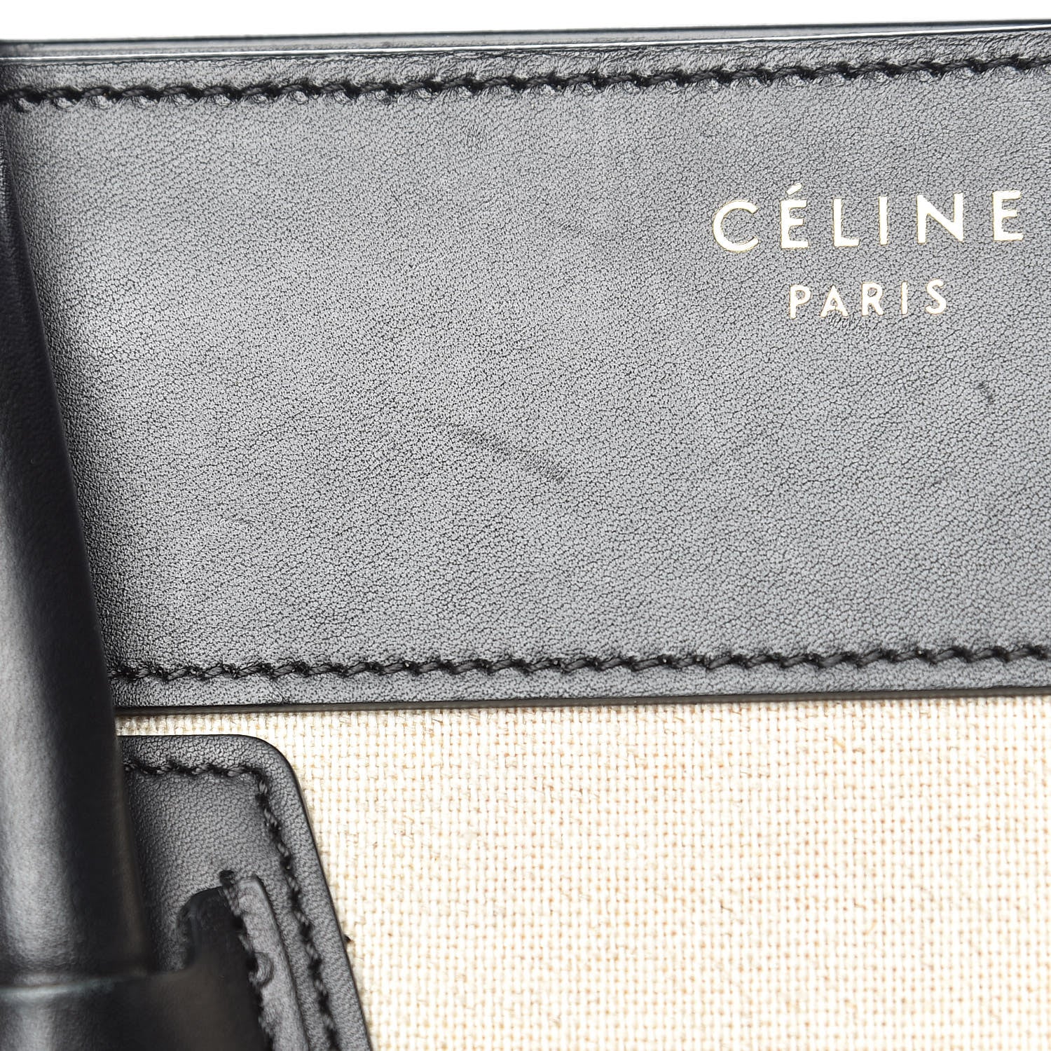 Celine Canvas Smooth Calfskin Mini Tri-Color Luggage Royal 13 of 18