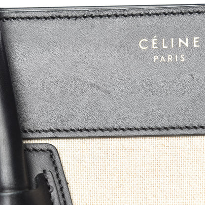 Celine Canvas Smooth Calfskin Mini Tri-Color Luggage Royal 13 of 18