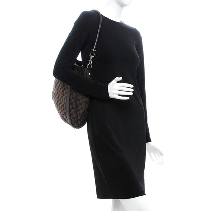 Gucci Monogram Medium Abbey Convertible Tote Dark Brown 3 of 8