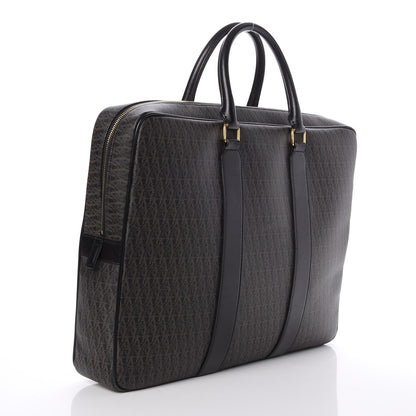 Saint Laurent Toile Classic Monogram Flat Briefcase Black 3 of 7