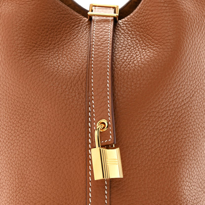 Hermes Taurillon Clemence Picotin Lock 18 PM Gold 8 of 11