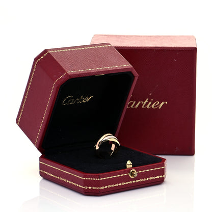 Cartier 18K Pink Yellow White Gold Trinity Ring 52 6 6 of 6