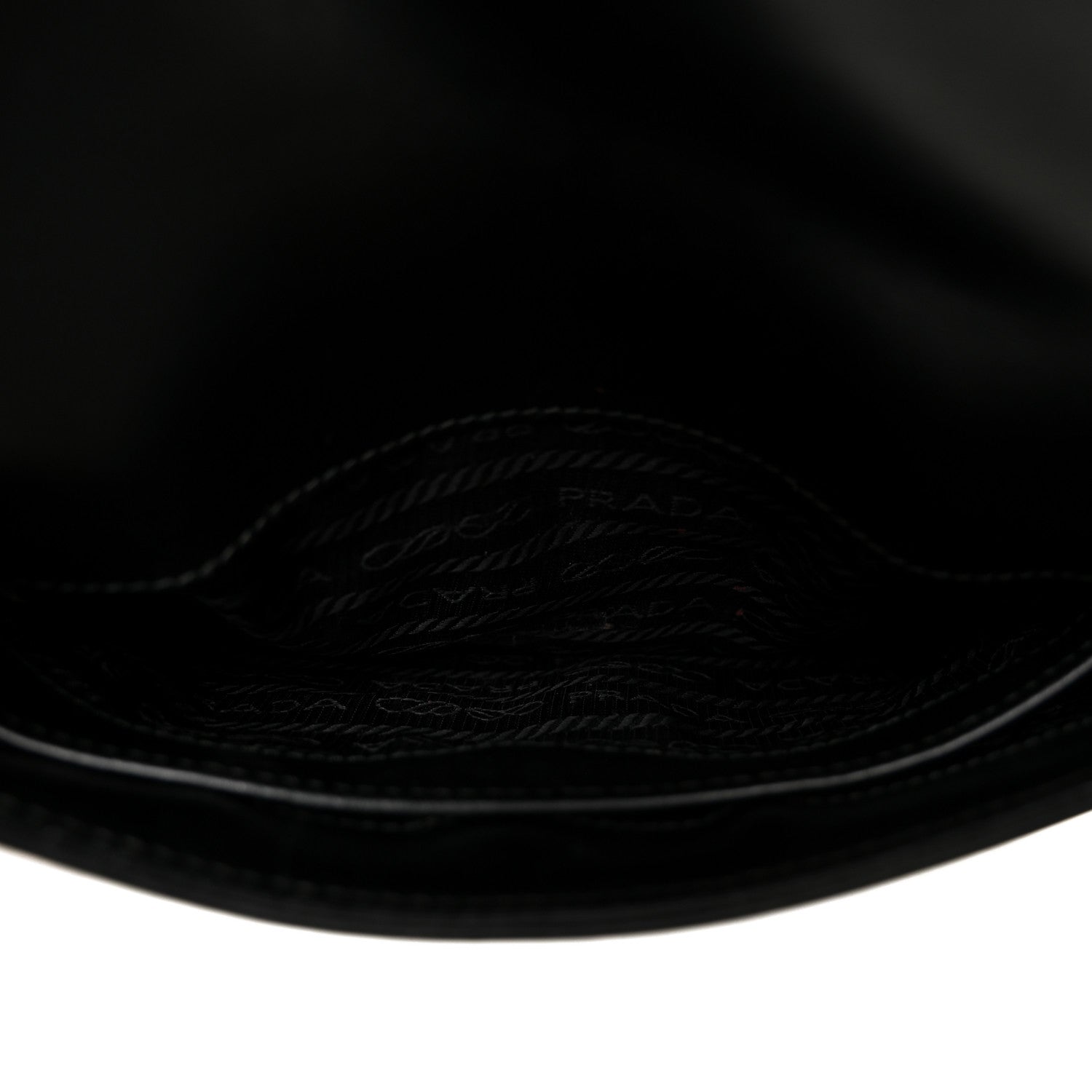 Prada Spazzolato Cleo Flap Shoulder Bag Black 5 of 11
