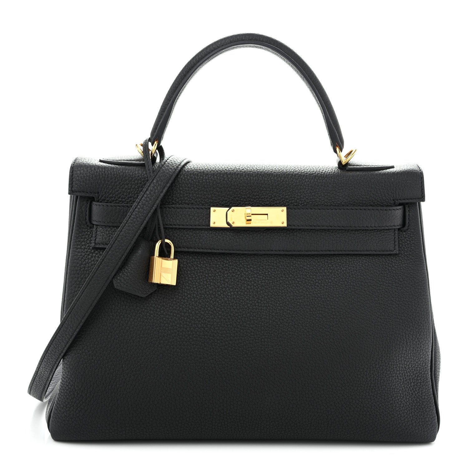 Hermes Togo Kelly Retourne 32 Black 1 of 12